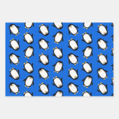 Baby pinguïns Birthday of Kerstmis Inpakpapier Vel (Voorkant)