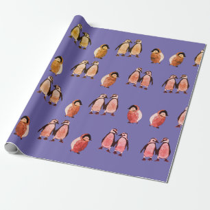 Baby pinguïns cadeaupapier