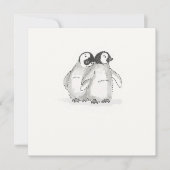 Baby pinguïns platte kaart (Voorkant)