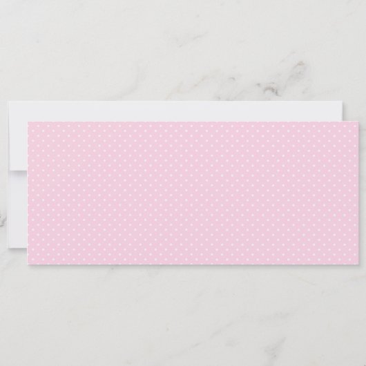 Baby Pink Baby shower Event Ticket Uitnodigen Kaart (Achterkant)
