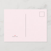 Baby Pink Bow Baby Girl Foto Aankondiging Geboorte (Achterkant)