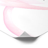 Baby Pink Bow Girl Baptism Welcome Poster (Hoek)