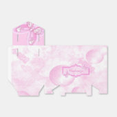 Baby Pink Butterfly Favor Box Bedankdoosjes (Uitgevouwen)