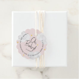 Baby Pink Clouds Oh Baby Bedankt Bedankjes Labels