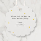 Baby Pink Clouds Oh Baby Bedankt Bedankjes Labels (Achterkant)