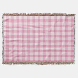 Baby Pink Gingham Deken