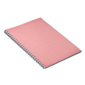 Baby Pink Gingham Notitieboek (Rechterzijde)