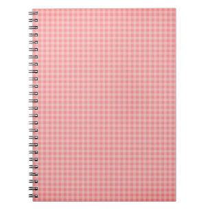 Baby Pink Gingham Notitieboek