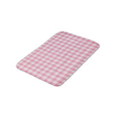Baby Pink Gingham Pattern Badmat (Gekanteld)