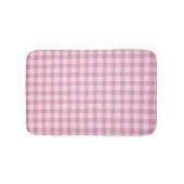 Baby Pink Gingham Pattern Badmat (Voorkant)