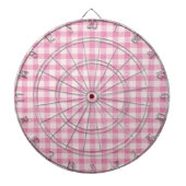 Baby Pink Gingham Pattern Dartbord (Voorkant)