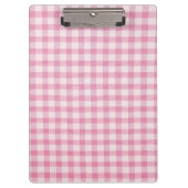 Baby Pink Gingham Pattern Klembord (Voorkant)
