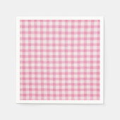 Baby Pink Gingham Pattern Servet (Voorkant)