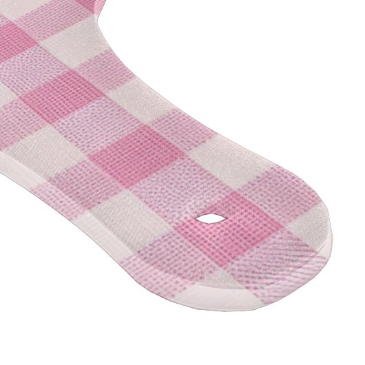 Baby Pink Gingham Pattern Snijplank (Hoek)