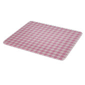 Baby Pink Gingham Pattern Snijplank (Hoek)