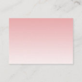 Baby Pink Glitter Glam Behuizing Kaart (Achterkant)