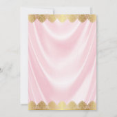 Baby Pink Gold Tutu Pearl Baby shower Kaart (Achterkant)