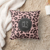Baby Pink Leopard Animal Print; Krijtbord Kussen (Deken)