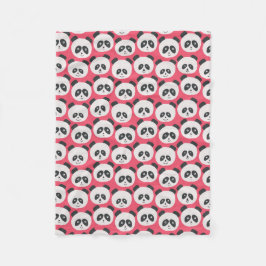 Baby Pink Panda Beer Fleece Deken