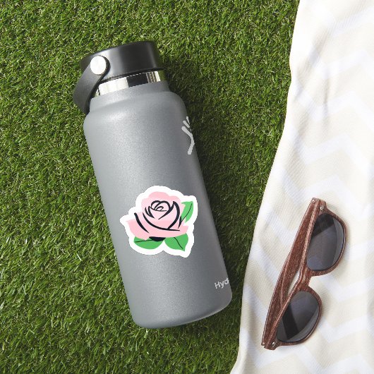 Baby Pink Rose Sticker (HydroFlask Insitu)