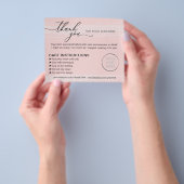 Baby Pink Simple Small Business Tips Instructions Flyer (Hand)