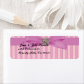 Baby Pink Stripes Elegance Return Etiket (Insitu)