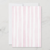 Baby Pink Watercolor Baptism  Kaart (Achterkant)