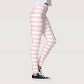 Baby Pink & White Stripe Leggings (Rechts)