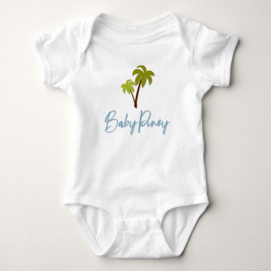 Baby Pinoy met palmboom Romper (Voorkant)