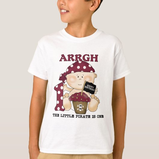 Baby Piraat 1e Verjaardag Tshirts en geschenken (Voorkant)
