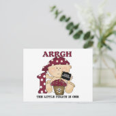 Baby Piraat 1e Verjaardag Tshirts en geschenken Briefkaart (Staand voorkant)