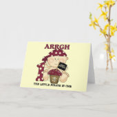 Baby Piraat 1e Verjaardag Tshirts en geschenken Kaart (Gele Bloem)