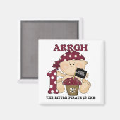 Baby Piraat 1e Verjaardag Tshirts en geschenken Magneet (Voorkant / Achterkant)