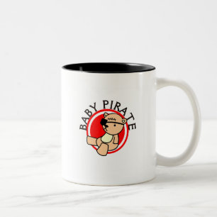 Baby Piraat T-shirts en Cadeaus Tweekleurige Koffiemok