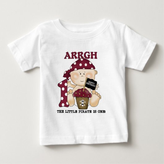 Baby Pirate 1st Birthday Tshirts en Gifts (Voorkant)