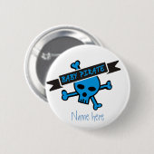 Baby Pirate Boy Ronde Button 5,7 Cm (Voorkant /achterkant)