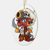 Baby Pirate Dragon Keramisch Ornament (Links)