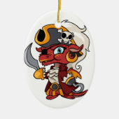 Baby Pirate Dragon Keramisch Ornament (Voorkant)