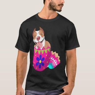 Baby Pitbull komt uit Paasei op Eerste Paasdag T-shirt
