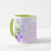 Baby Pixie Lachen op Beetle Ride Mok (Voorkant links)