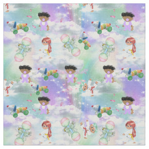 Baby Playmats met Rainbows en Wolken. Stof