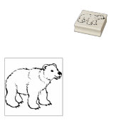 baby Polar beer Illustratie Art Stempel (Gestempeld)