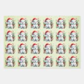 Baby Polar Beren Kerst Kinder Inpakpapier Vel (Voorkant 3)