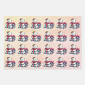 Baby Polar Beren Kerst Kinder Inpakpapier Vel (Voorkant 3)