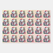 Baby Polar Beren Kerst Kinder Inpakpapier Vel (Voorkant)