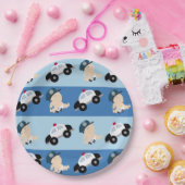 Baby Politieagent Cop Car Custom Paper Bord (Feest)