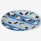 Baby Politieagent Cop Car Custom Paper Bord (Gekanteld)