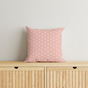 Baby polka dot patroon op roze achtergrond kussen