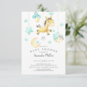 Baby Pony Mobiel neutraal Baby shower Kaart (Staand voorkant)