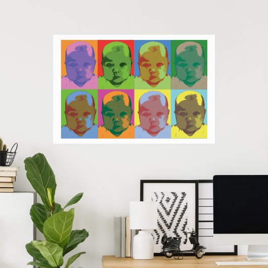 Baby Pop Art Poster (Thuiskantoor)